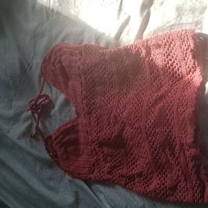 Crochet halter top